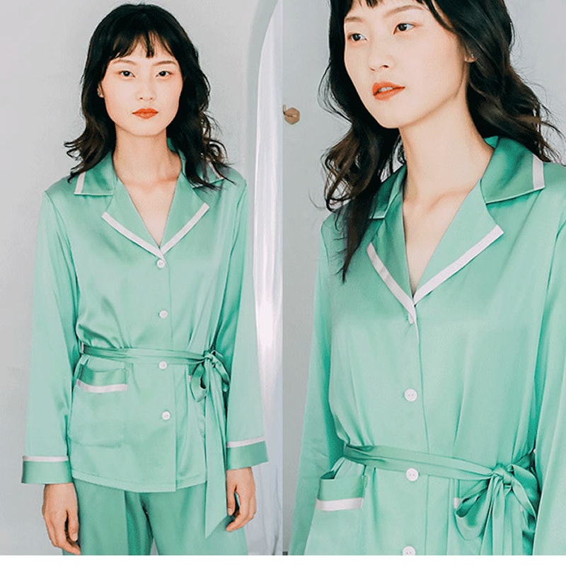 19 Momme Sexy Stylish Silk Pajamas Set