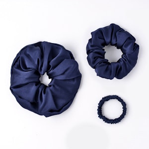 3 PCS Flower Silk Hair Scrunchies Small Medium Large Sizes