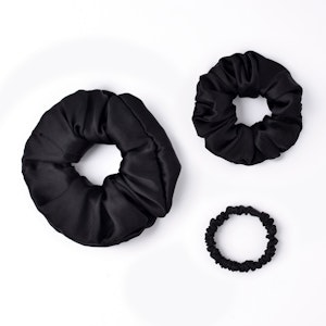 3 PCS Flower Silk Hair Scrunchies Small Medium Large Sizes