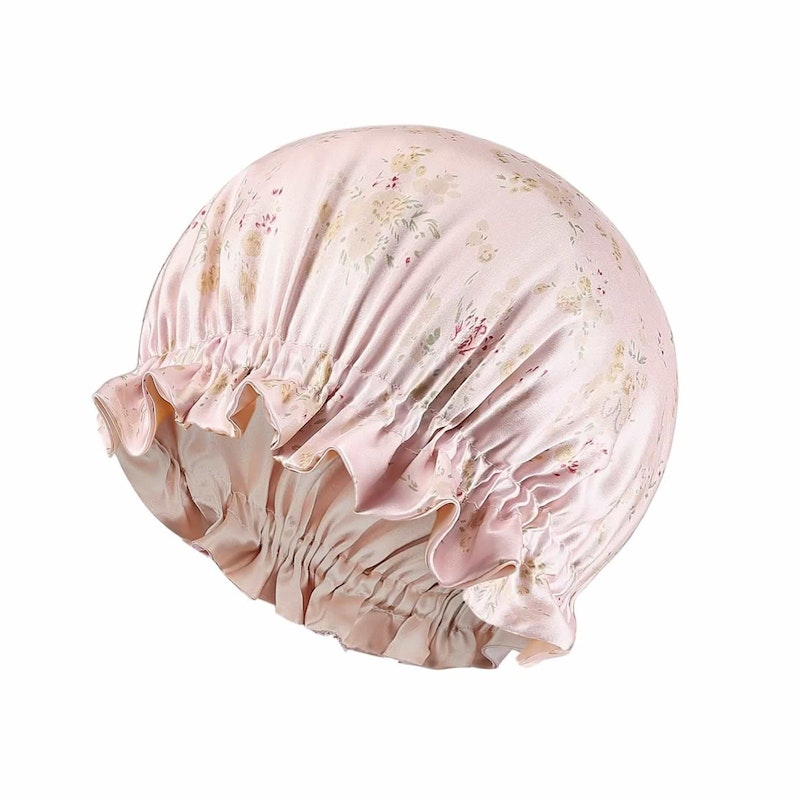 Silk Floral Bonnet | 19 Momme | Double Lined