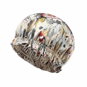 Silk Floral Bonnet | 19 Momme | Double Lined