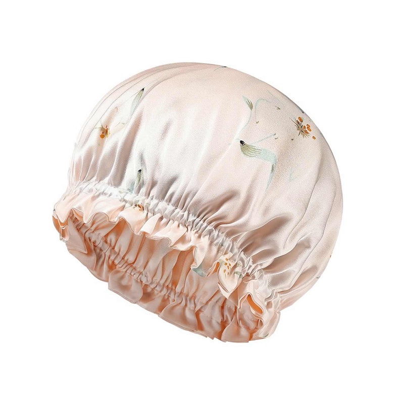 Silk Floral Bonnet | 19 Momme | Double Lined
