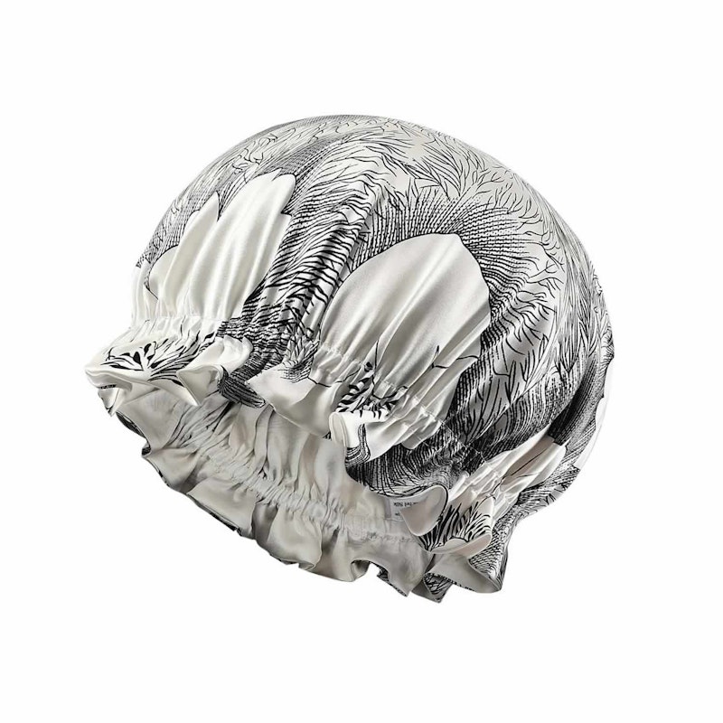 Silk Floral Bonnet | 19 Momme | Double Lined