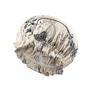 Silk Floral Bonnet | 19 Momme | Double Lined