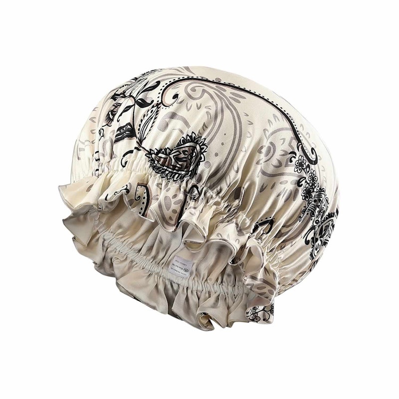 Silk Floral Bonnet | 19 Momme | Double Lined