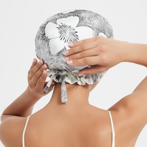 Silk Floral Bonnet | 19 Momme | Double Lined