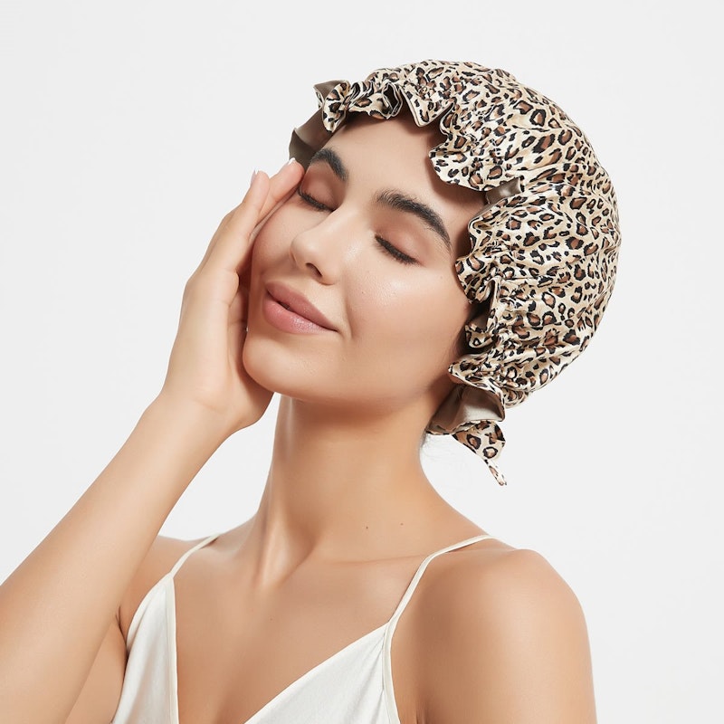 Silk Floral Bonnet | 19 Momme | Double Lined