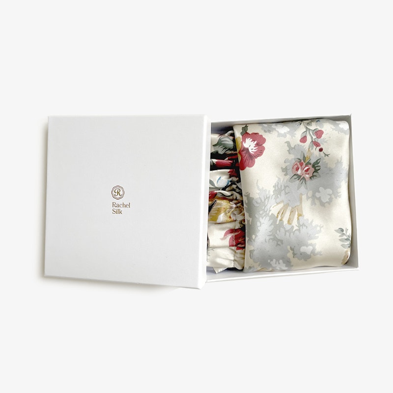 Silk Floral Bonnet | 19 Momme | Double Lined