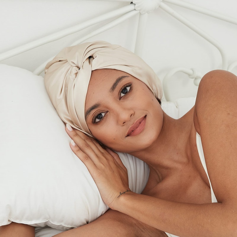 Silk Twisted Bonnet | 22 Momme | Double Lined