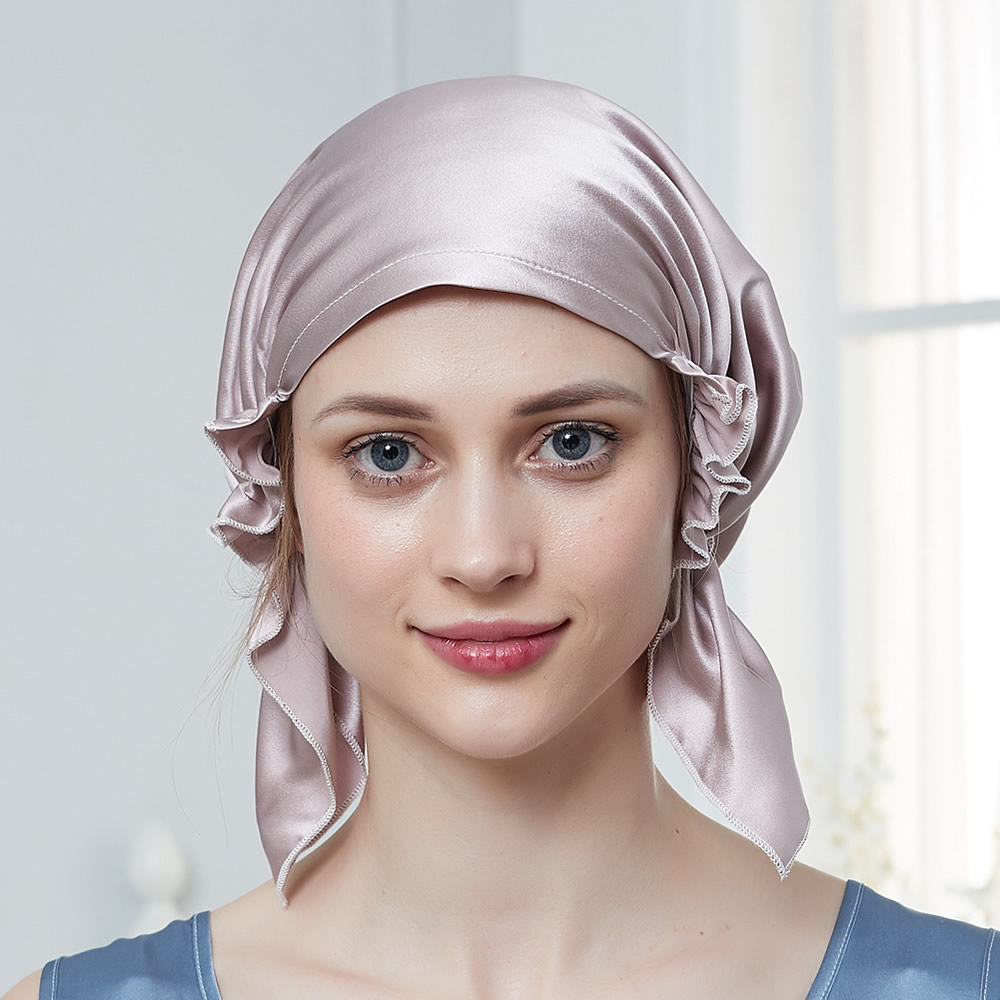 Long Silk Bonnet for Braids and Long Hair, Luxury 19 Momme Mulberry Silk  Caps, Preserving Hair Styles, for Curly Hair, Sleep Night Cap 