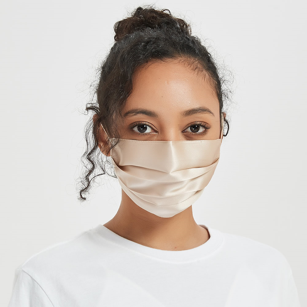 3 Packs 100 Silk Double Lined Face Mask RachelSilk United States