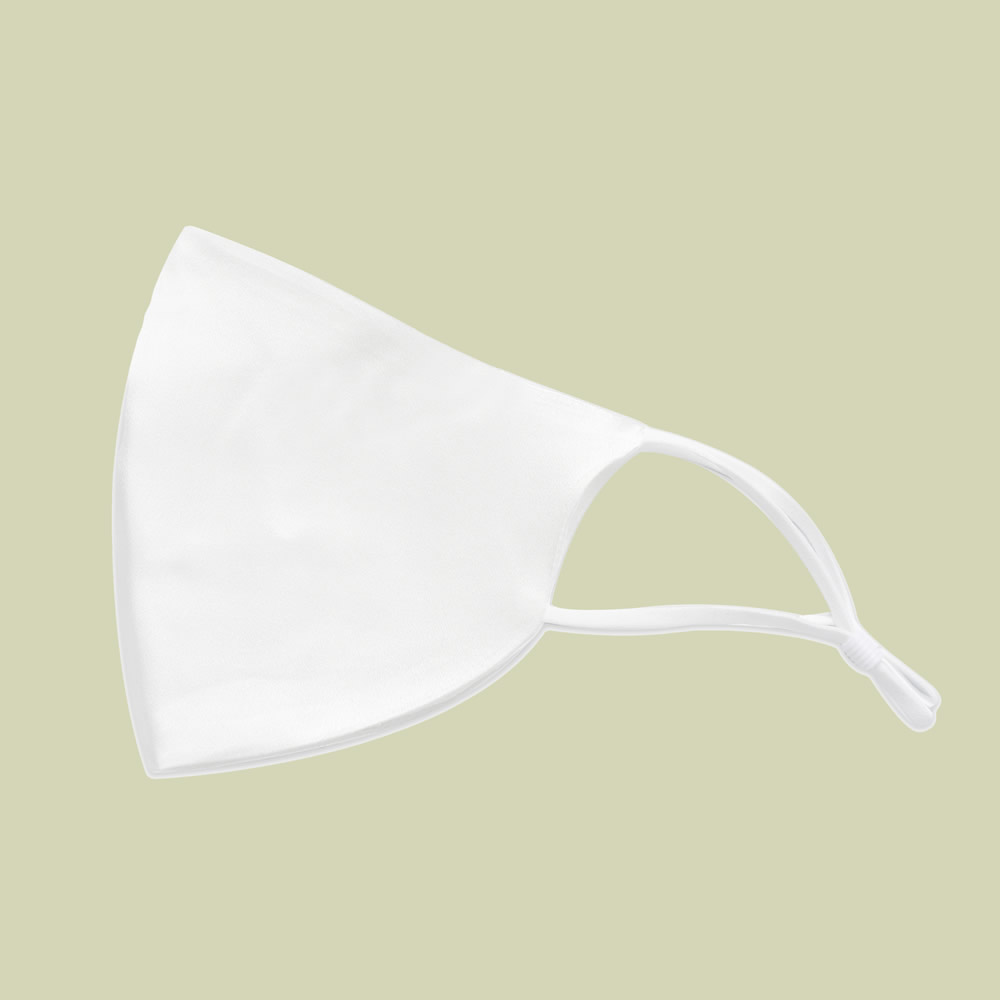 100% Silk Face Mask With Nose Wire & Filter Pocket detail Image