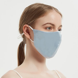 100% Silk Face Mask With Nose Wire & Filter Pocket