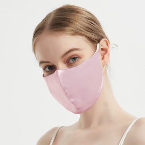 100% Silk Face Mask With Nose Wire & Filter Pocket