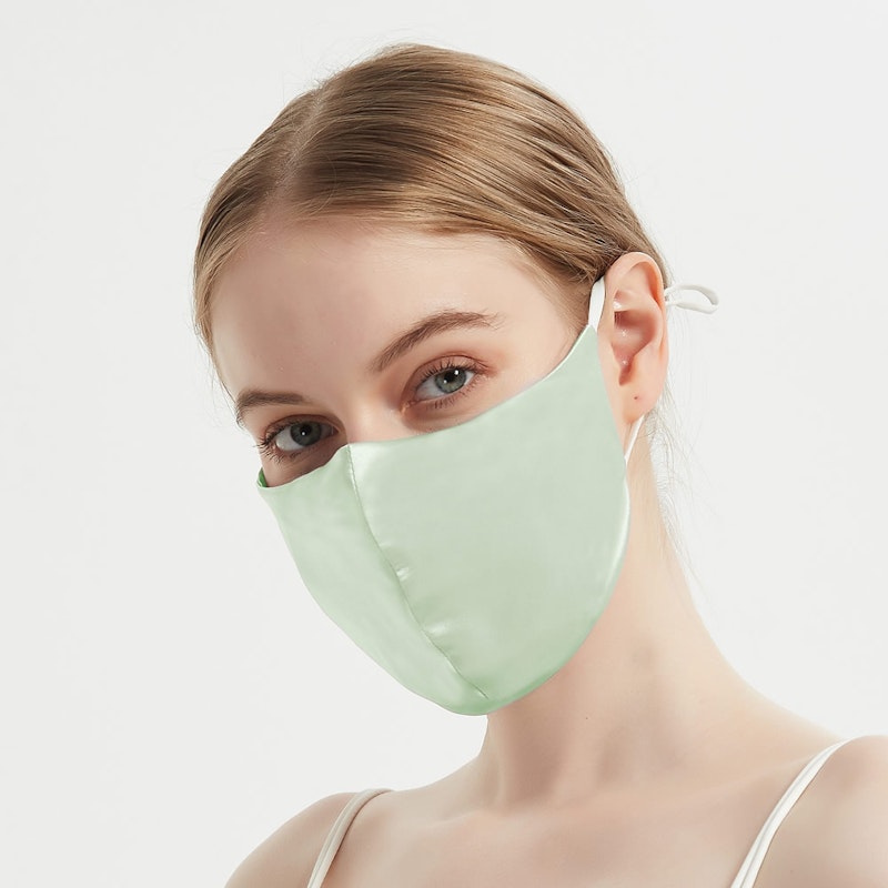 100% Silk Face Mask With Nose Wire & Filter Pocket