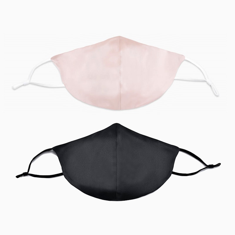 100% Silk Face Mask With Nose Wire & Filter Pocket