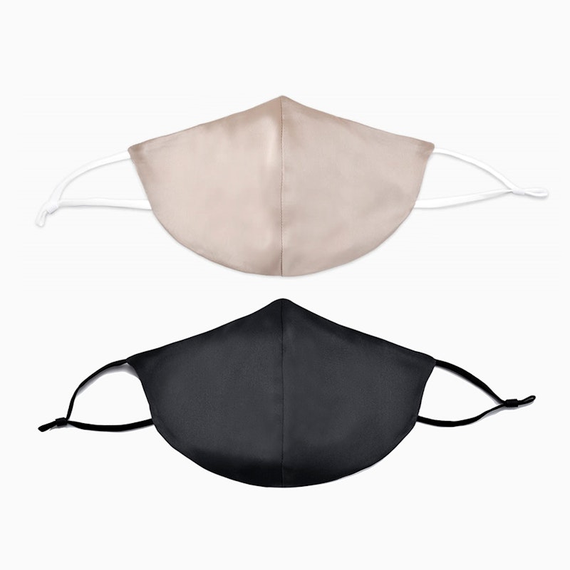 100% Silk Face Mask With Nose Wire & Filter Pocket