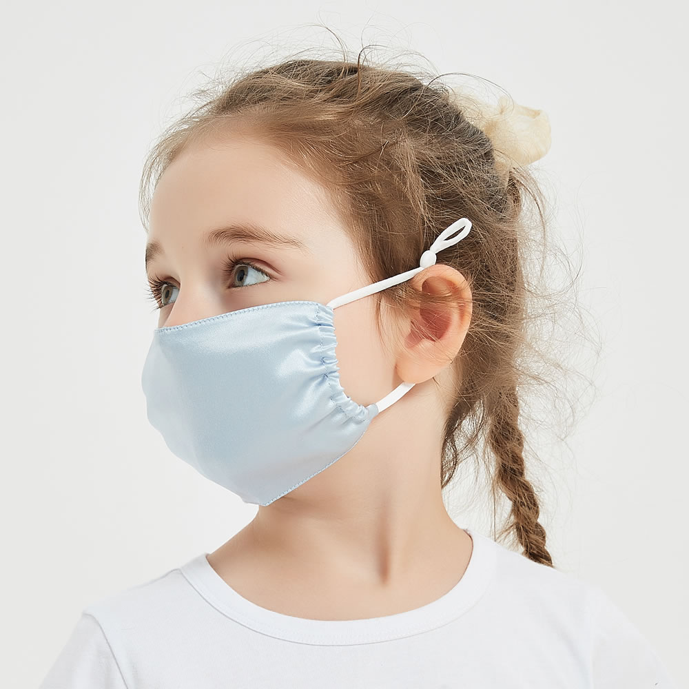 3 Pack Kids Mulberry Silk Face Mask detail Image