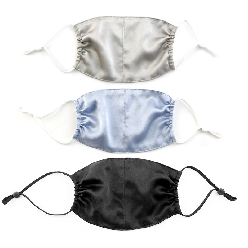 3 Pack Kids Mulberry Silk Face Mask detail Image