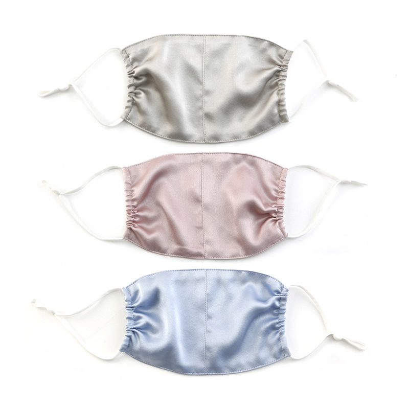 3 Pack Kids Mulberry Silk Face Mask detail Image