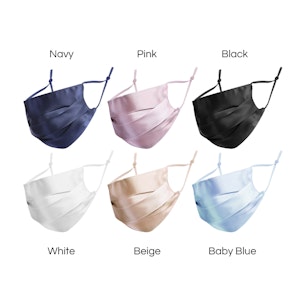 3 Pack Silk Face Mask Double Lined With Nose Wire