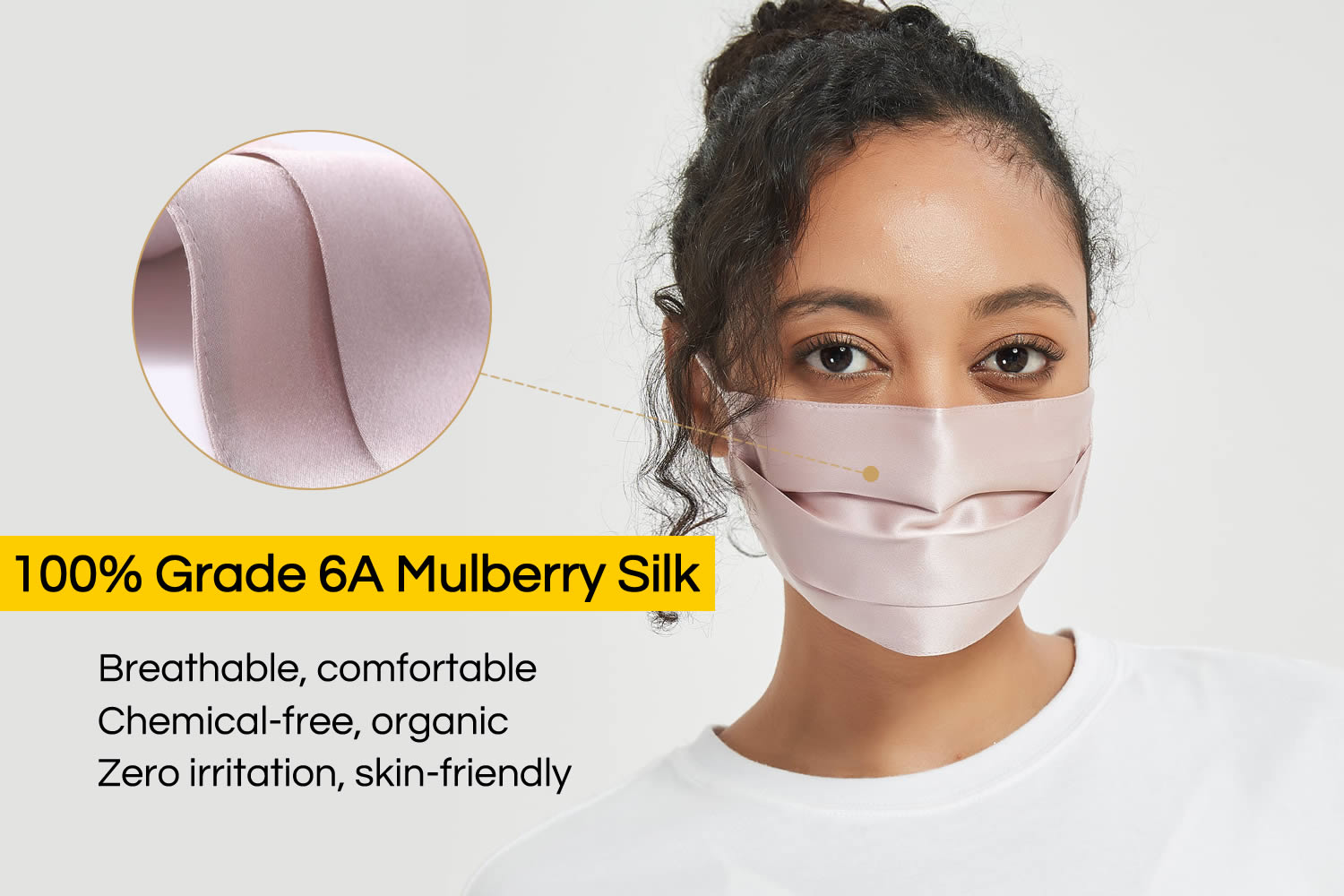 3 Packs 100 Silk Double Lined Face Mask RachelSilk United States