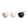 3 Packs 100% Silk Double Lined Face Mask Color
