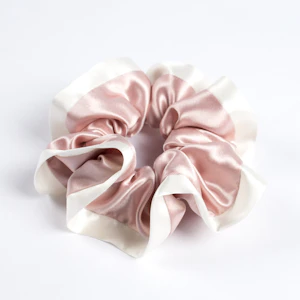 6 Packs Set Silk Scrunchies of Contra-Color