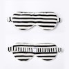 Classic Striped Pattern Silk Eye Mask Large Color