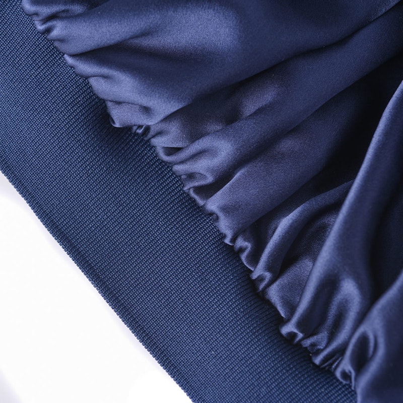 Traceless Elastic Band Silk Bonnet Silk Night Hair Wrap