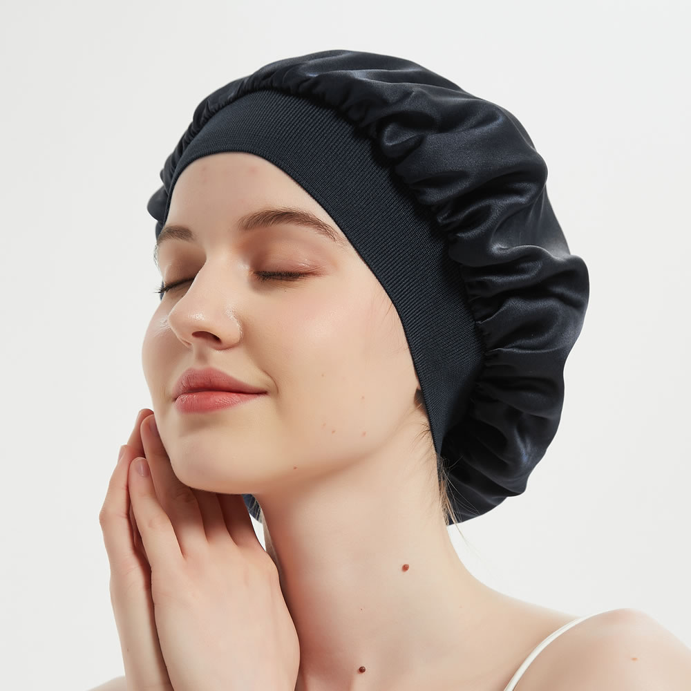 Traceless Elastic Band Silk Bonnet Silk Night Hair Wrap | RachelSilk |  United States
