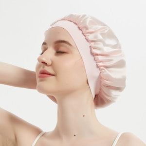 Traceless Elastic Band Silk Bonnet Silk Night Hair Wrap