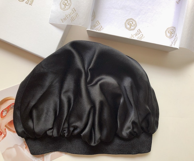 Traceless Elastic Band Silk Bonnet Silk Night Hair Wrap, RachelSilk