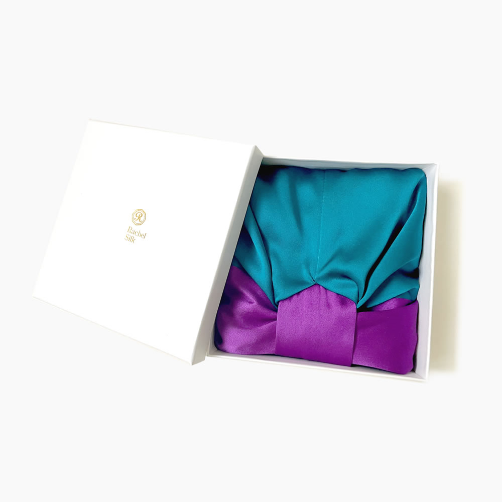 Silk Turban Bonnet | 19 Momme | Double Layer detail Image