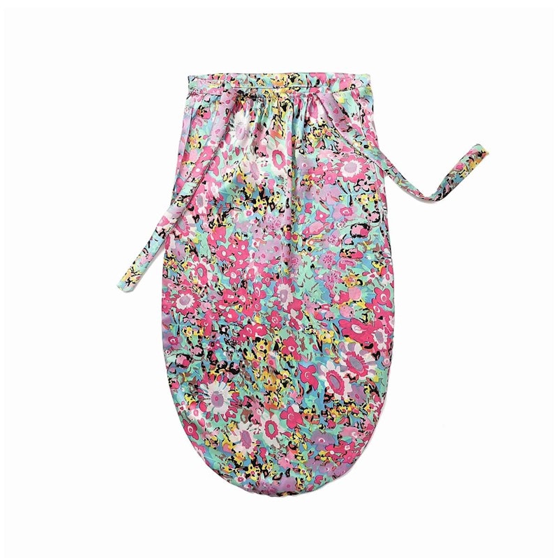 Long Silk Bonnet with Ribbon | 19 Momme