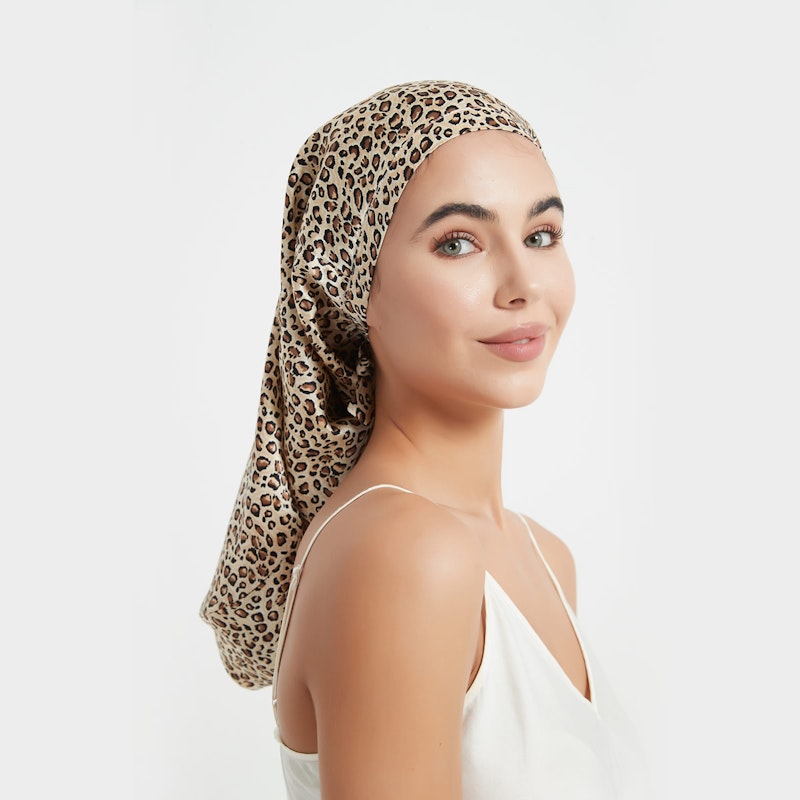 Long Silk Bonnet with Ribbon | 19 Momme