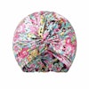 Silk Twisted Bonnet | Floral Print | Double Layered Color