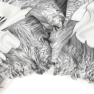 Floral Silk Twisted Bonnet | 19 Momme | Double Layer