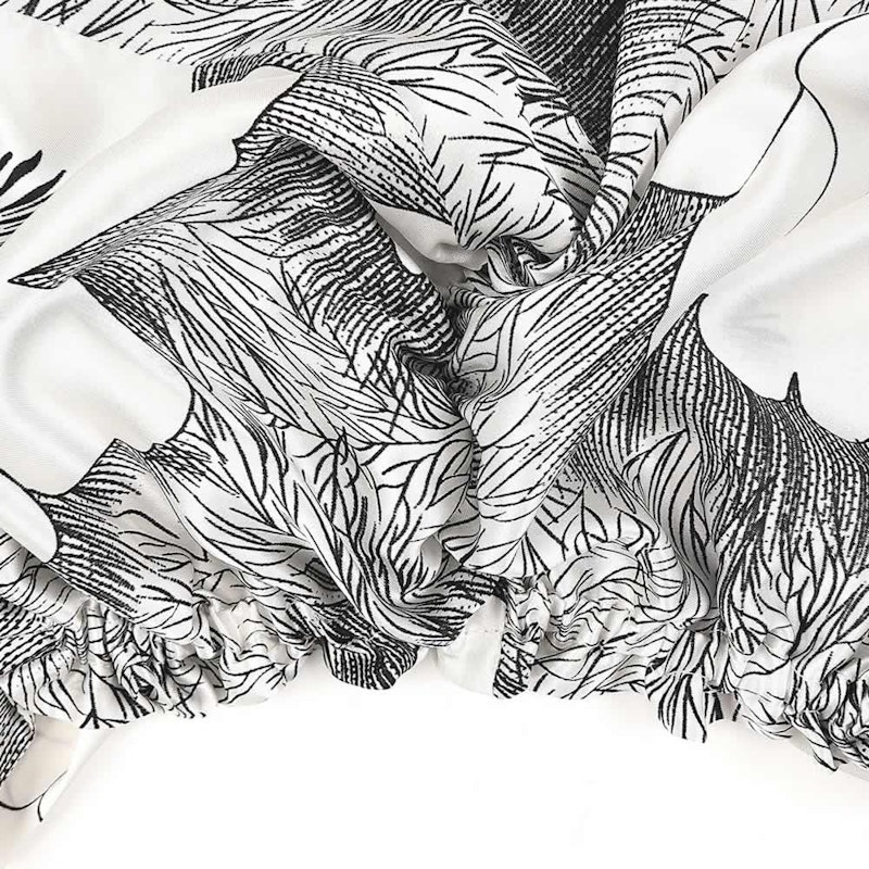 Floral Silk Twisted Bonnet | 19 Momme | Double Layer