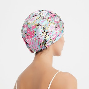 Floral Silk Twisted Bonnet | 19 Momme | Double Layer