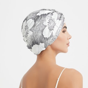 Floral Silk Twisted Bonnet | 19 Momme | Double Layer