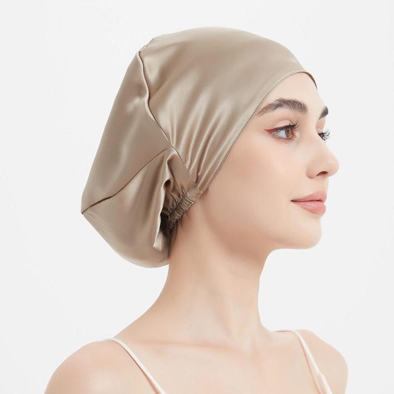 Easy Slip-on Silk Sleep Cap | 19 Momme| Double Layer