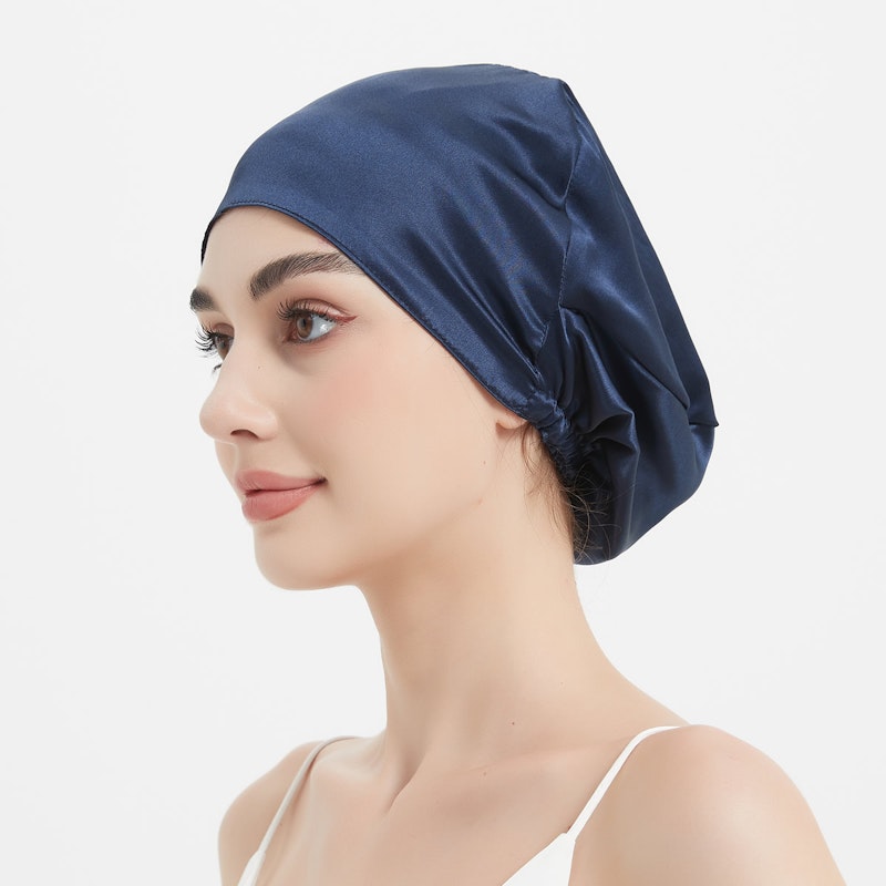 Easy Slip-on Silk Sleep Cap | 19 Momme| Double Layer