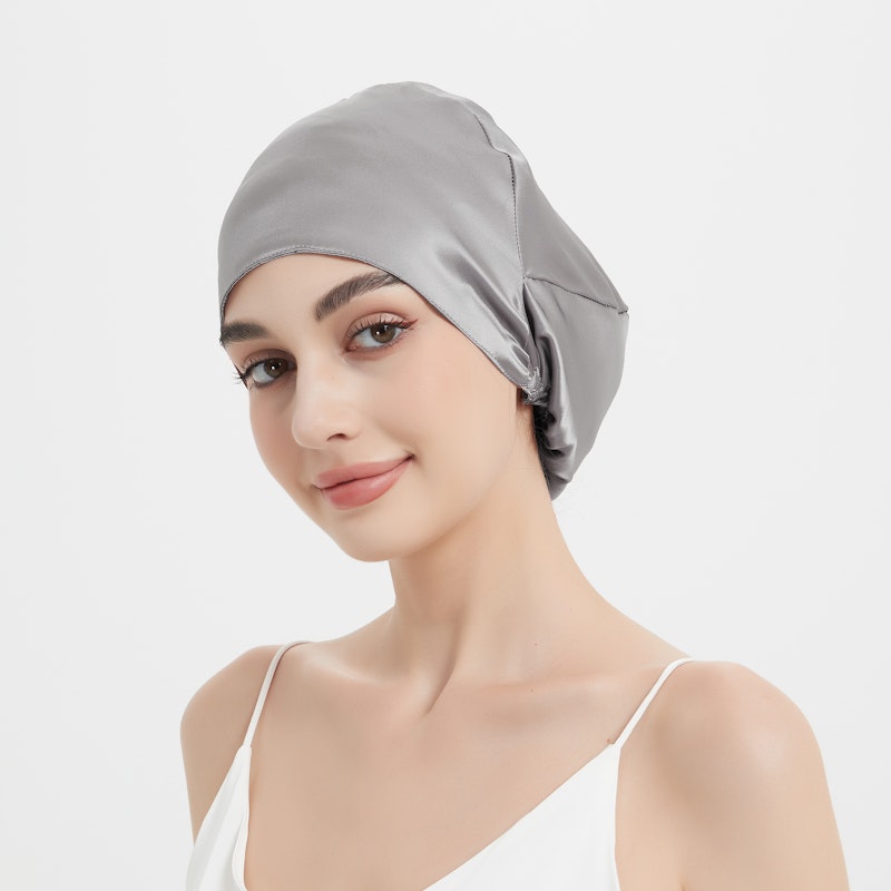 Easy Slip-on Silk Sleep Cap | 19 Momme| Double Layer