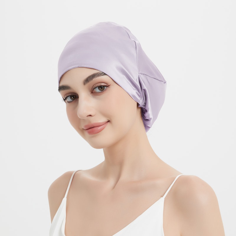 Easy Slip-on Silk Sleep Cap | 19 Momme| Double Layer