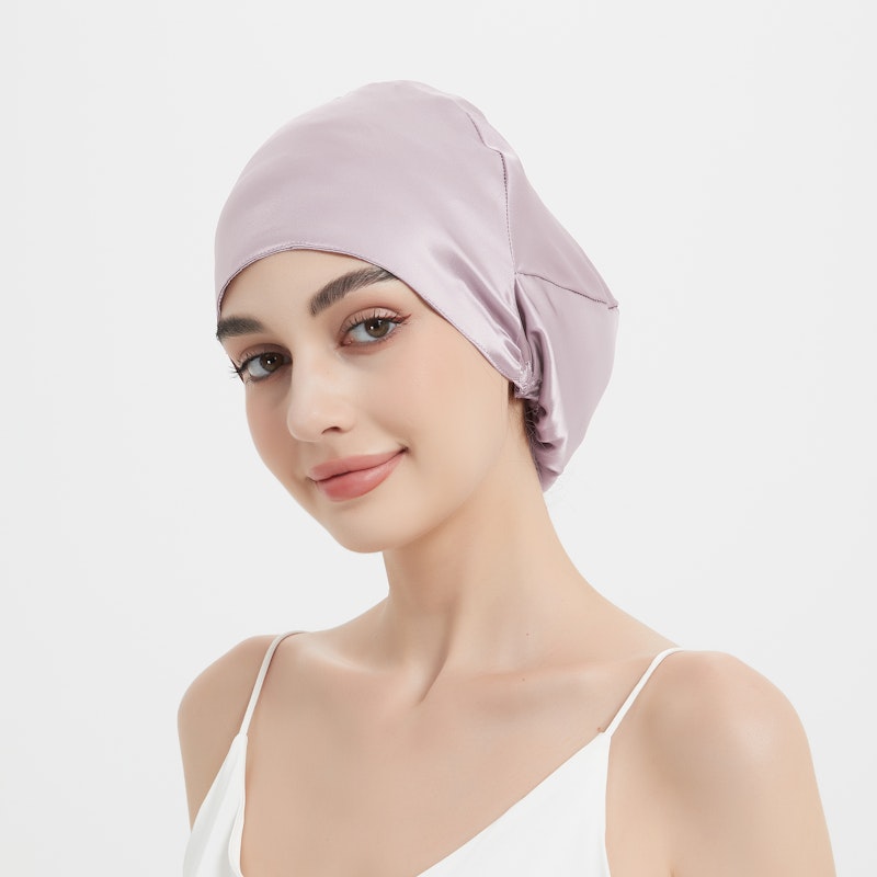 Easy Slip-on Silk Sleep Cap | 19 Momme| Double Layer