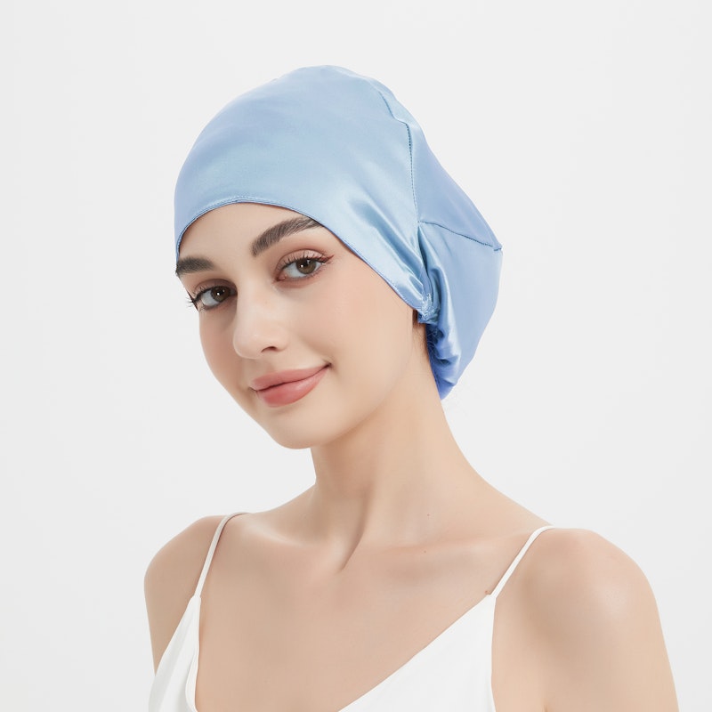 Easy Slip-on Silk Sleep Cap | 19 Momme| Double Layer