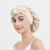 Extra Large Silk Sleep Cap with Stretch Ribbon | 19 Momme Color