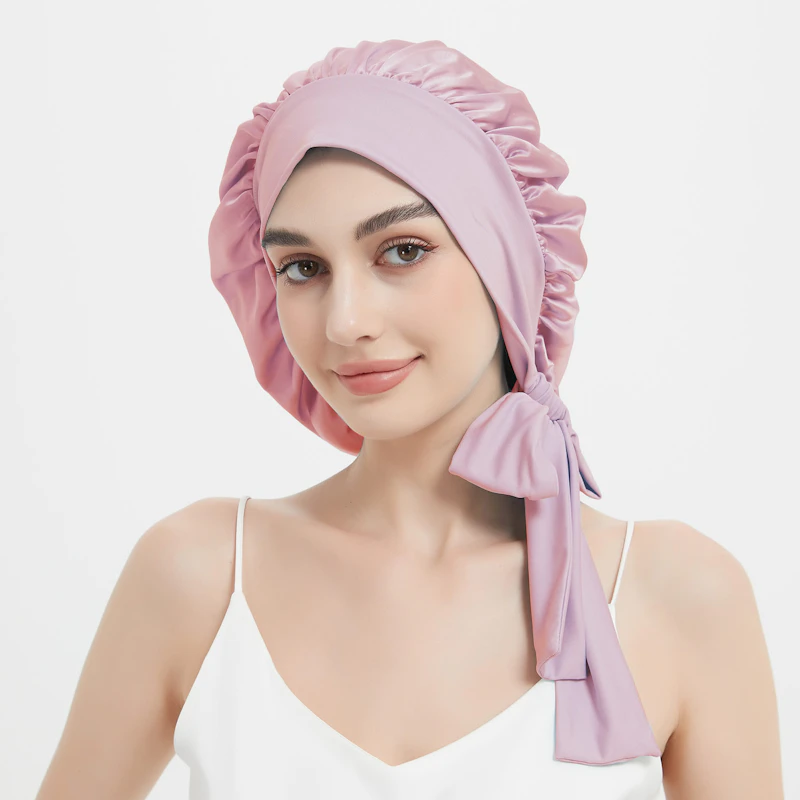 Silk Sleep Cap with Elastic Ribbon | 22 Momme
