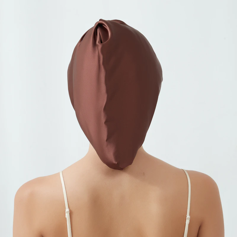 Silk Sleep Cap with Crossed Band | 22 Momme